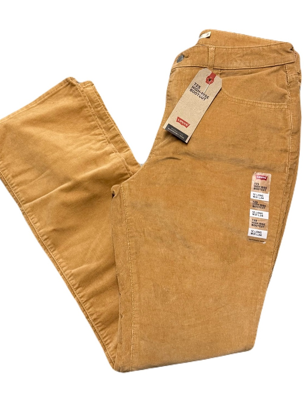 Levi's 725 Women's Corduroy Bootcut Pants - Camel